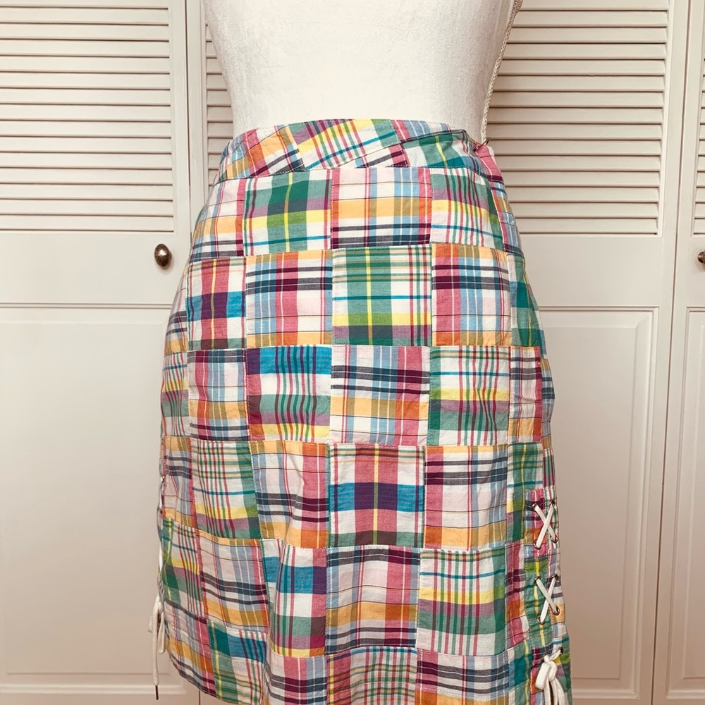 Talbots Madras Plaid Skirt - Picture 3 of 10